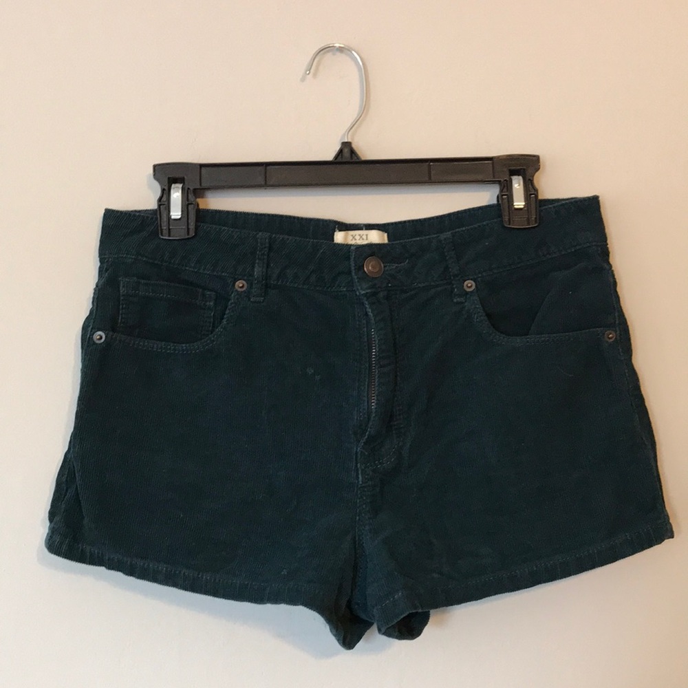 High Waisted Corduroy Shorts